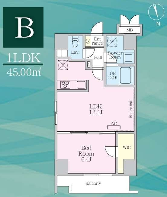 アヴェニール日本橋の間取り