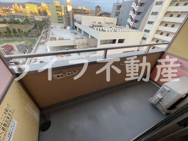 M’プラザ高井田のバルコニー|陽当たり良好なバルコニーです