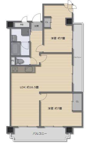 ノバカネイチ塚本の間取り