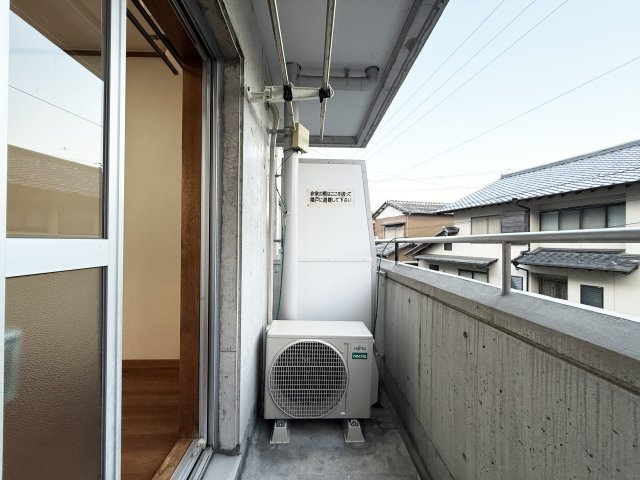 あぞのハイツのバルコニー