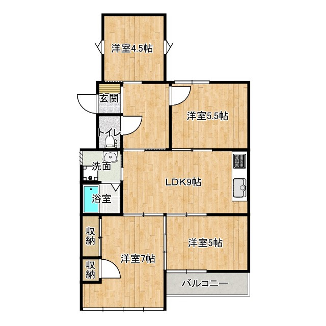 あぞのハイツの間取り