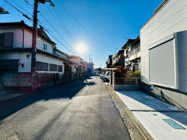 川越市山田　新築戸建の前面道路含む現地写真|2/3　撮影