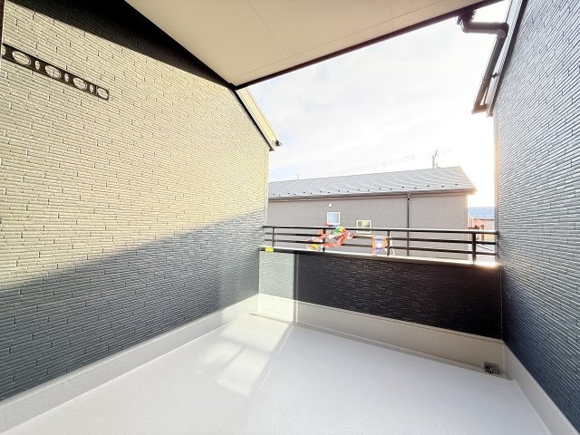 笠間市旭町第12　新築戸建て　2号棟のバルコニー