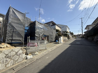 【前面道路含む現地写真】 | 城陽市寺田深谷　新築戸建