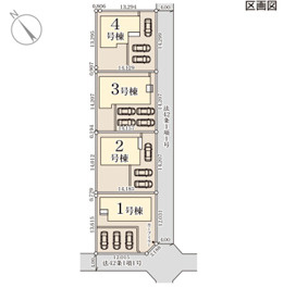 笠間市旭町第12　新築戸建　4号棟の区画図
