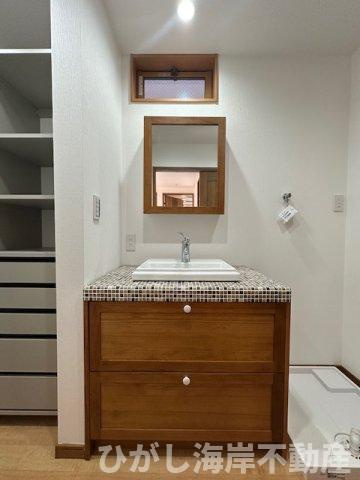 茅ヶ崎市浜竹3丁目　新築戸建　全４棟の独立洗面台|洗面化粧台