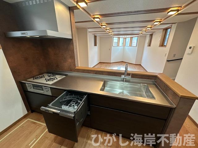 茅ヶ崎市浜竹3丁目　新築戸建　全４棟のキッチン|食洗器付きシステムキッチン