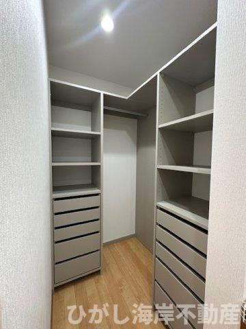 茅ヶ崎市浜竹3丁目　新築戸建　全４棟の収納|脱衣スペース　収納