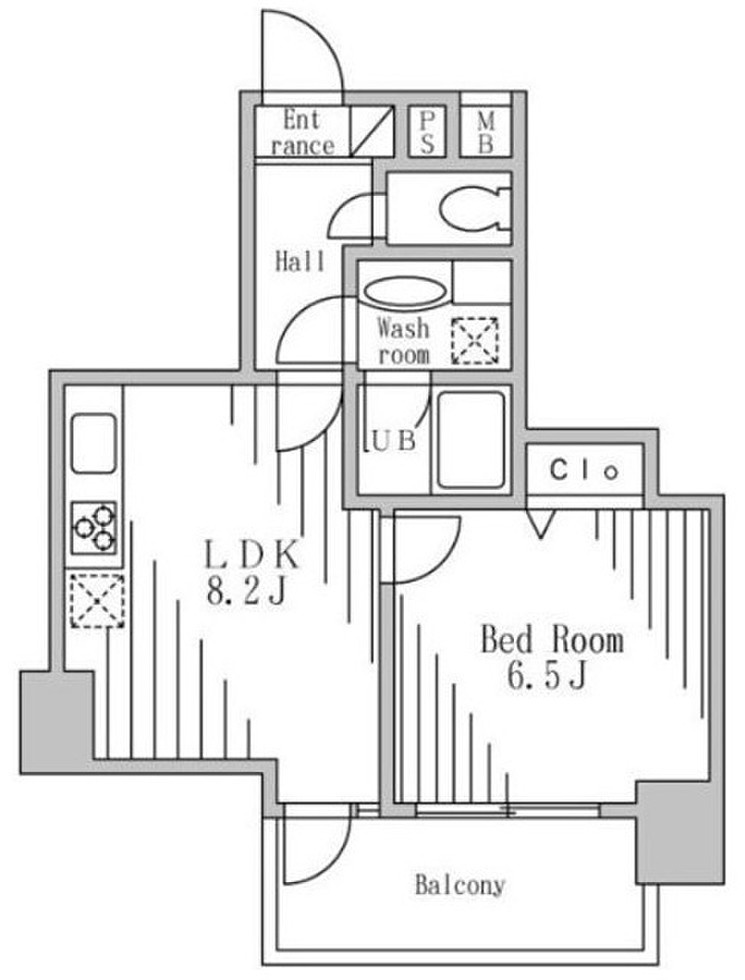 ホープシティ秋葉原の間取り