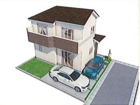 川越市砂久保　新築戸建　ハートフルタウンの外観パース