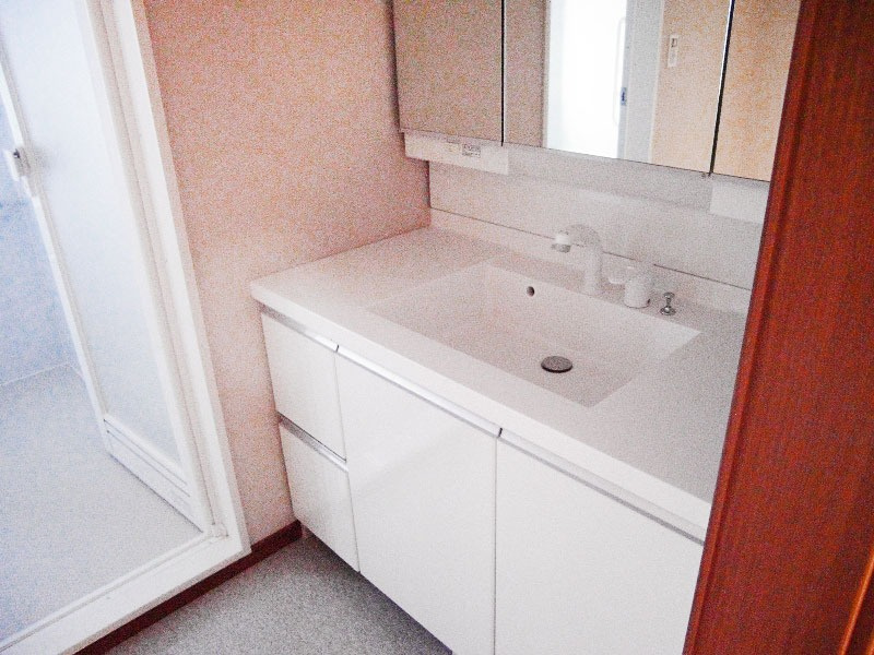 グリーンヒルズ上野毛の洗面所|コンパクトで使いやすい洗面所