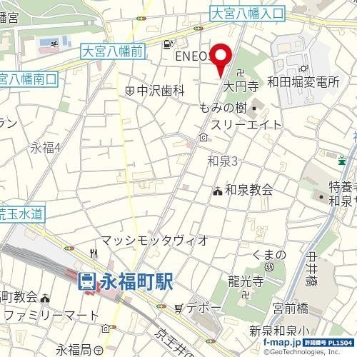 ＫＩ－ＦＬＡＴ永福町の地図