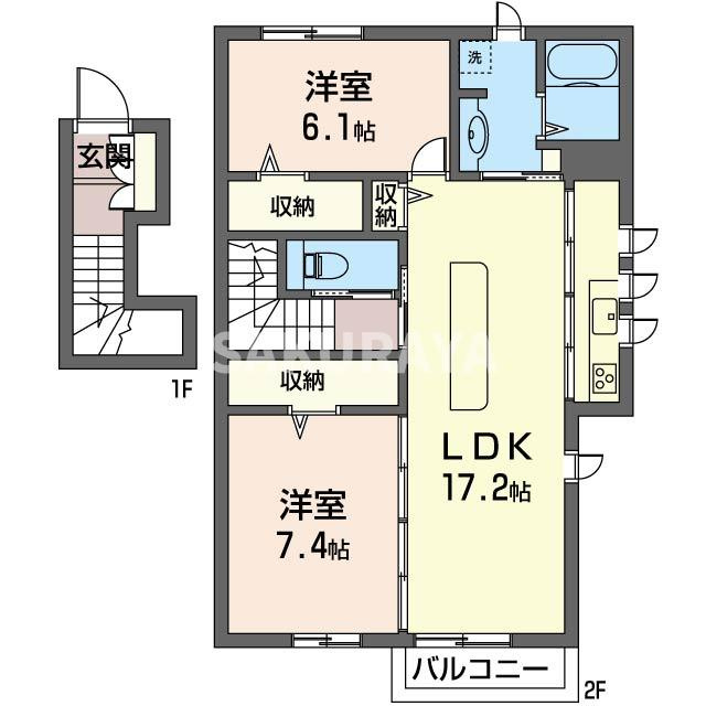クオレール（Cuorell）の間取り