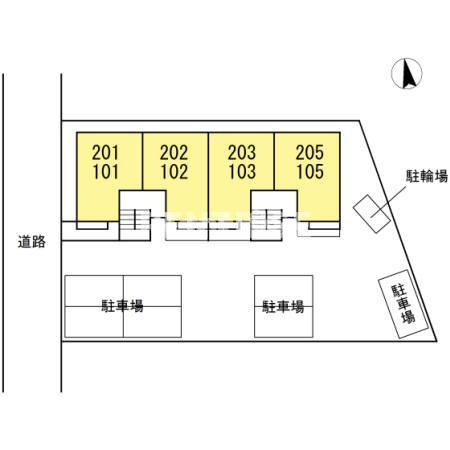 グリーンハイツいまいせの区画図