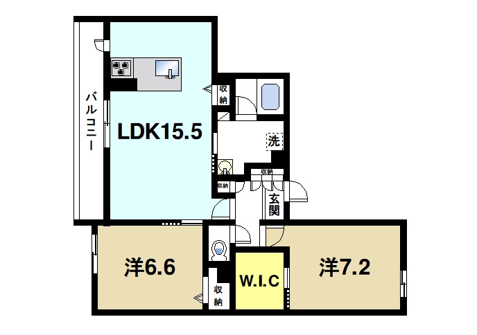 シャーメゾンアイメールの間取り