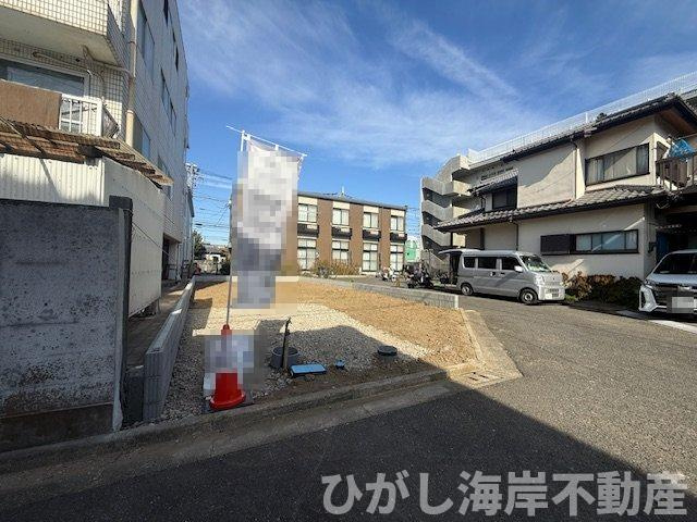 茅ヶ崎市今宿　新築戸建の外観|1月31日撮影　建築中　現地外観