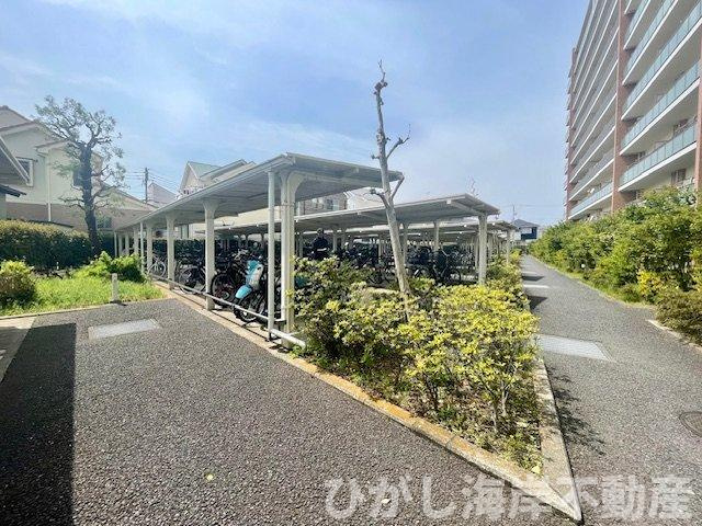 エンゼル茅ヶ崎リバーヴェールの駐輪場|敷地内駐輪場