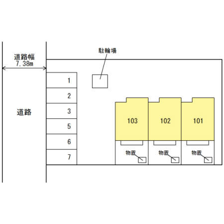 城東ペイサージュの区画図
