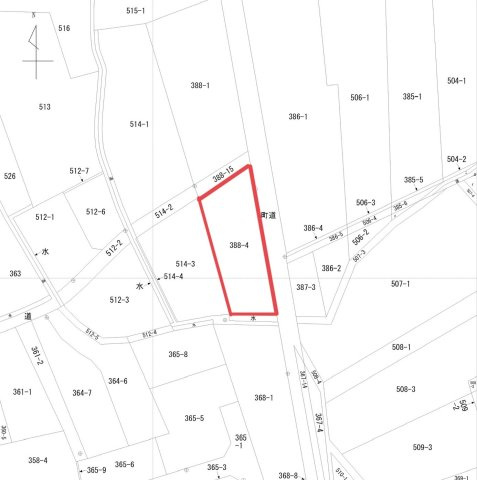 多度津町北鴨売り土地の土地図