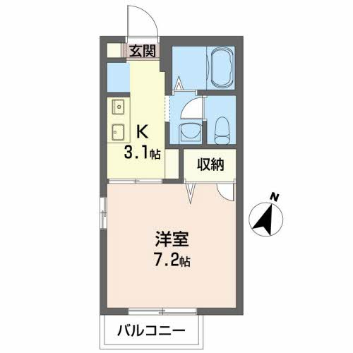 シャーメゾン比島 A棟の間取り