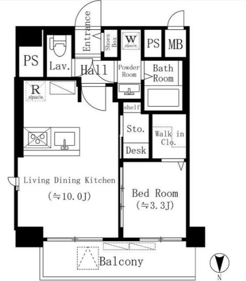 メゾンドリーヴ両国の間取り