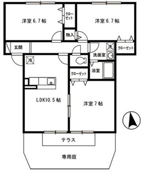 ソレイユ細江の間取り