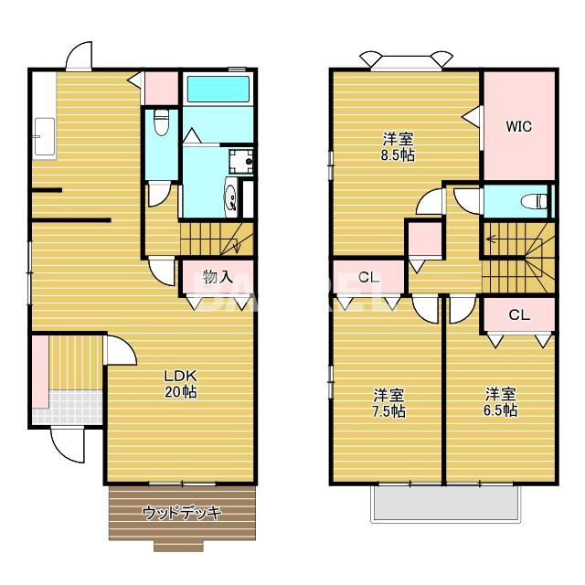 アロマコートAの間取り