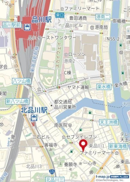 フルセイル品川の地図