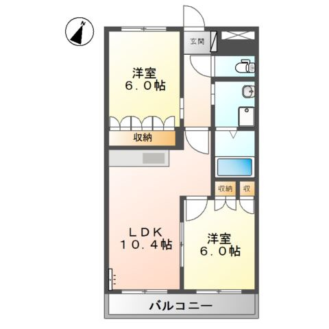【間取り】 | プランドール城ノ元
