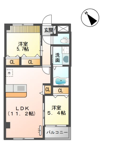 セントレーナ吉野の間取り