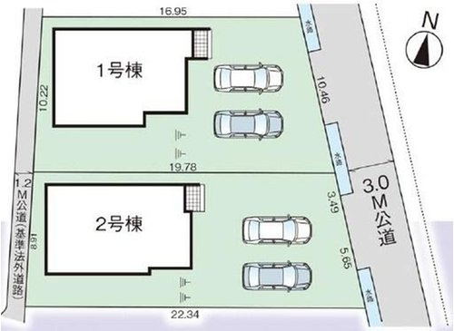グラファーレ　岡山市北区大安寺中町【仲介手数料無料】の区画図