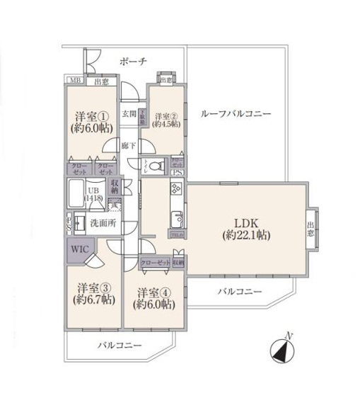 【間取り】 | ファミール鷺沼 | 空室（ご見学可能ですのでお気軽にお問合せください）