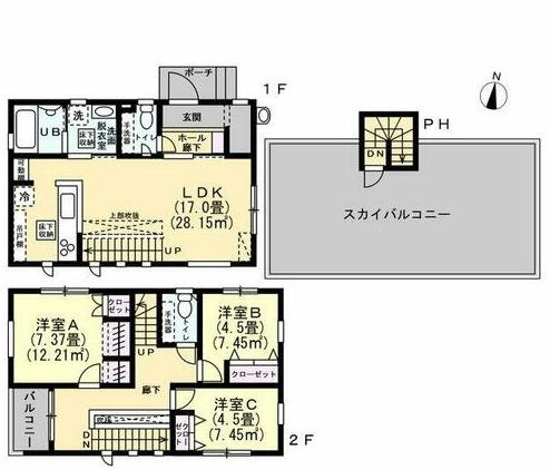 【間取り】 | 小山1丁目戸建
