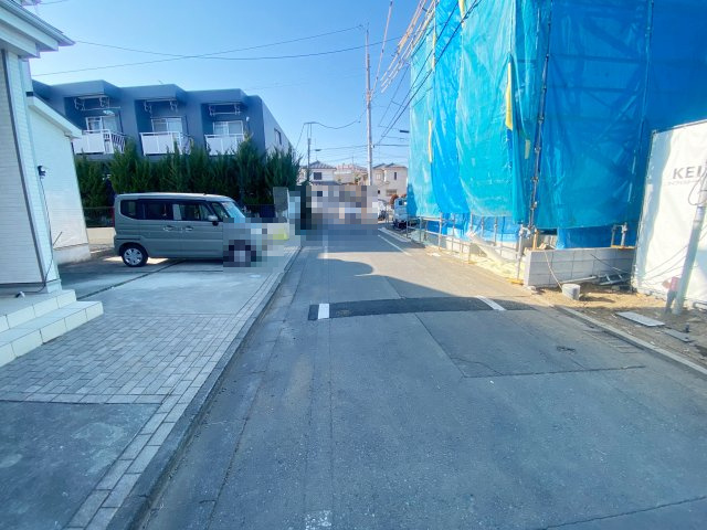 『八王子市新築戸建て』八王子市中野町3004-10【仲介手数料無料】　２期の前面道路含む現地写真|～仲介手数料無料☆八王子ひなた不動産～八王子市中野町　新築戸建て