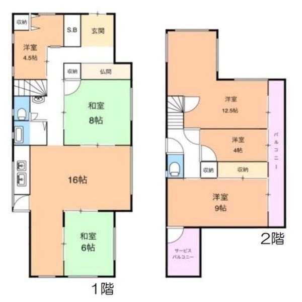 生駒郡平群町北信貴ケ丘２丁目　一戸建の間取り