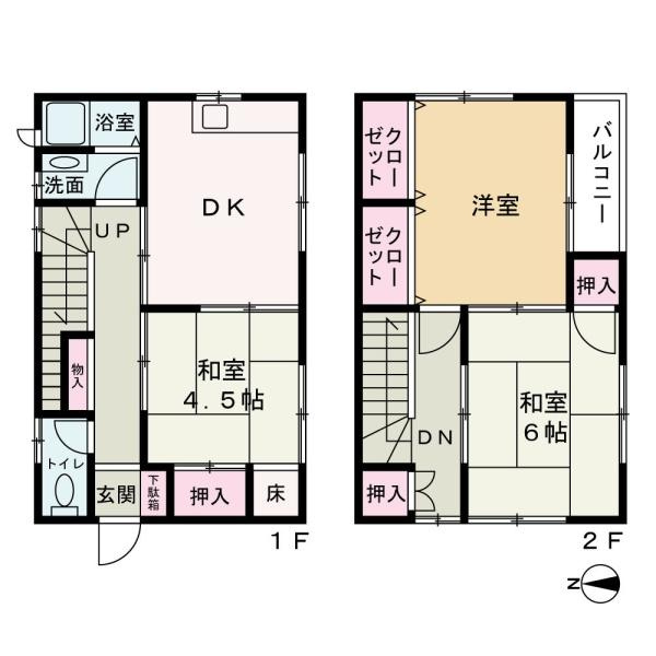 和歌山市手平3丁目　中古戸建の間取り