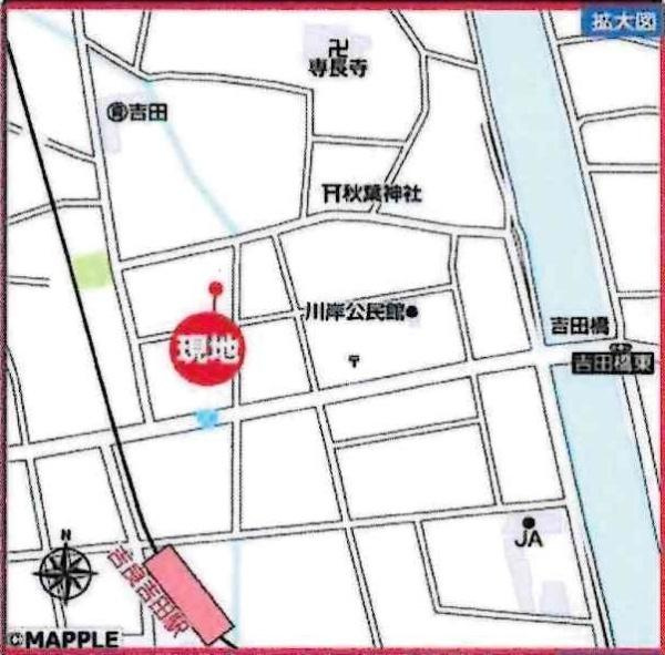 西尾市吉良町吉田　全1棟・1号棟のその他|交通アクセス図です。