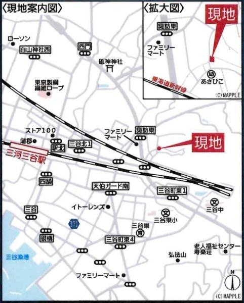 蒲郡市三谷町第12　全1棟・1号棟のその他|交通アクセス図です。