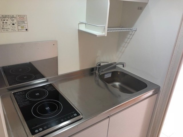 クレイノメルシンのキッチン|安全なIHコンロ2口！