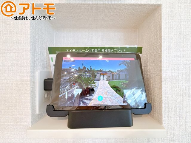 【防犯設備】 | 清水区蜂ヶ谷南町第1期　新築戸建　2号棟 | TVモニター付きインターホンは訪問者を確認することができて、防犯性に優れています♪