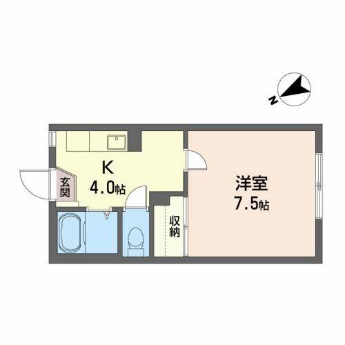 ユーロハイツ名須川 Ａの間取り