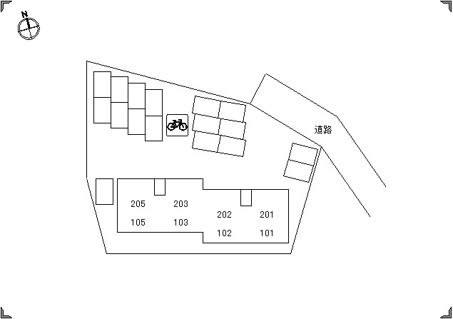 セジュールMIYABIの区画図