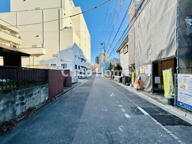 江戸川区南葛西3丁目新築分譲住宅の前面道路含む現地写真|全面道路