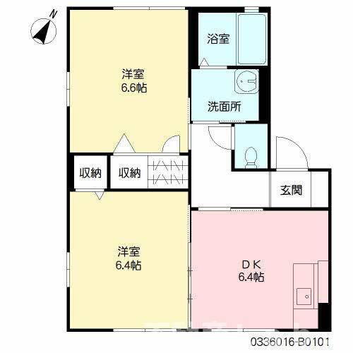 パールビュー　Ⅱ棟の間取り