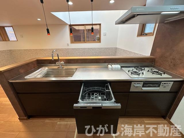 茅ヶ崎市浜竹3丁目　新築戸建　全４棟のキッチン|食洗器付きシステムキッチン