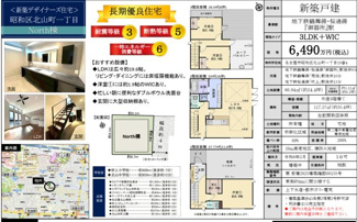  | 【名古屋市昭和区北山町1丁目19−13新築戸建Nouth棟】✨️仲介手数料無料✨️吹上小学校・北山中学校