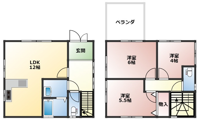 加古郡播磨町北本荘5丁目貸家