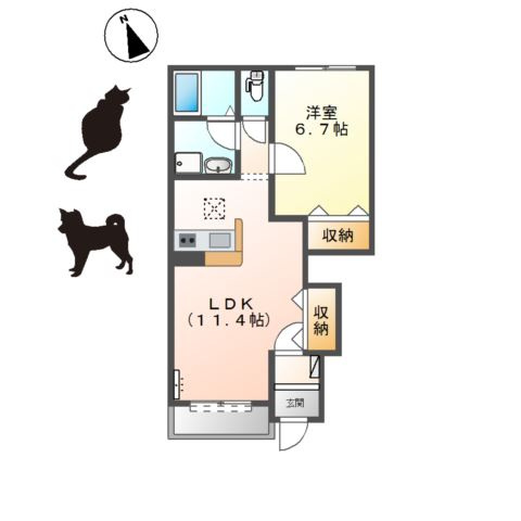 ピソ・フロールの間取り