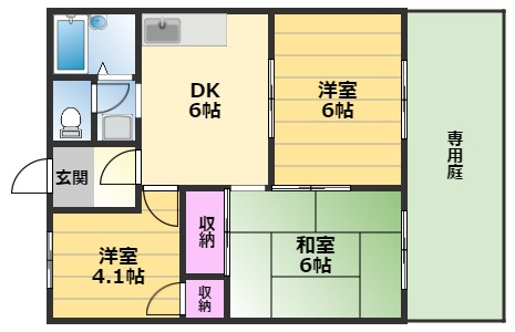 【間取り】 | ルネパーク岸和田