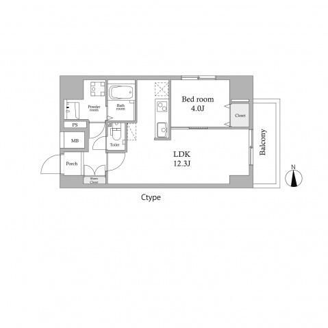 スカイグランデ新御徒町の間取り
